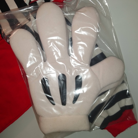 VINTAGE 1980s Disney Wear Baby Mickey Mouse Comfy Costume with Plush Hands - Picture 8 of 8